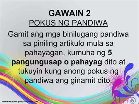 Pandiwa: Pokus ng Pandiwa, Kaganapan ng Pandiwa .